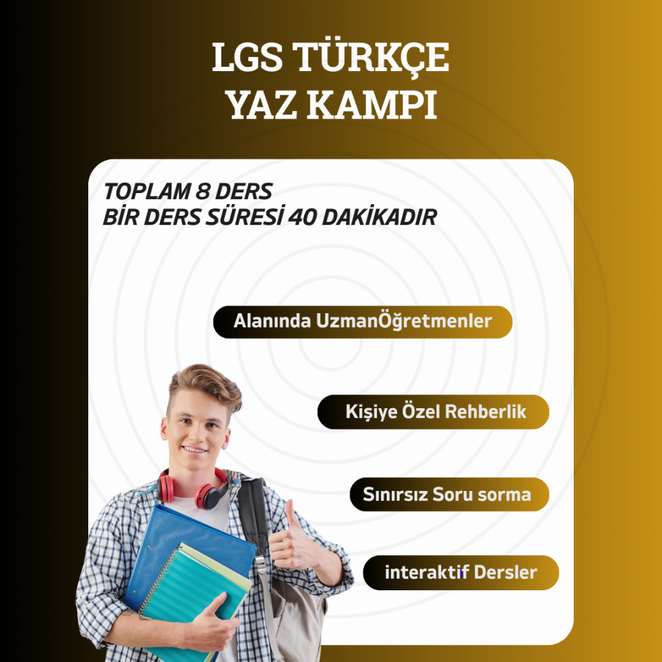 Lgs Türkçe Yaz Kampı Ultra Destek Paketi
