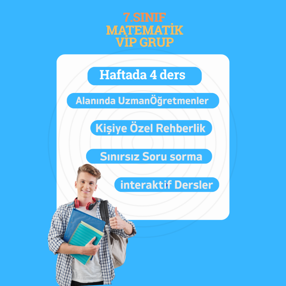 7.Sınıf Matematik Yaz Kampı Vip Grup Ders Paketi
