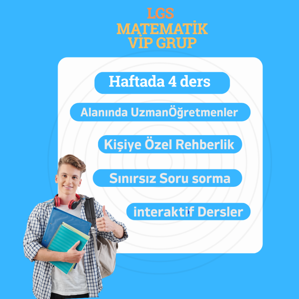 8.Sınıf(LGS) Matematik Yaz Kampı Vip Grup Ders Paketi