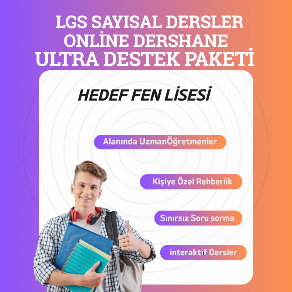 2026-2027 8.Sınıf(LGS) Sayısal Dersler Ultra Destek Paketi