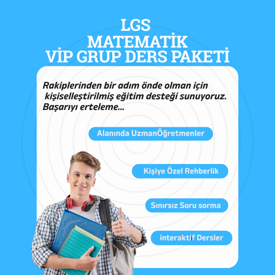 8.Sınıf(LGS) Matematik Vip Grup Ders Paketi